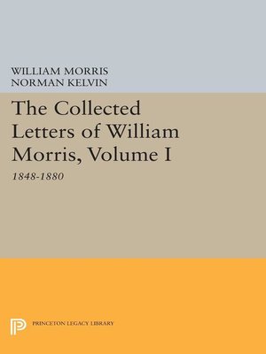 cover image of The Collected Letters of William Morris, Volume I